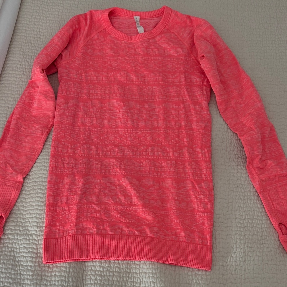lululemon athletica Coral Long Sleeve Top